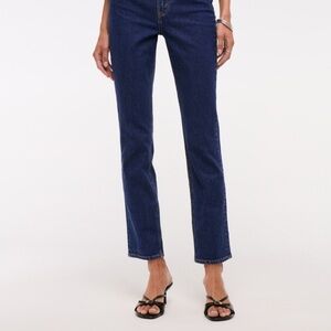 Abercrombie & Fitch Dark Blue Straight Leg Jeans